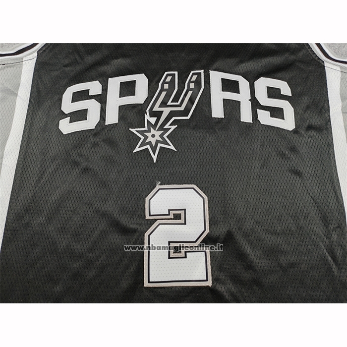 Maglia San Antonio Spurs Dylan Harper No 2 Icon 2025-26 Nero